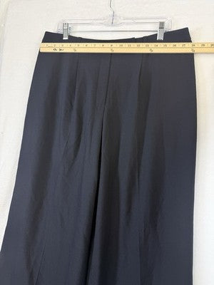Vintage Talbots Dress Pants 16 Navy Blue Wool Stretch Italian Fabric Womens
