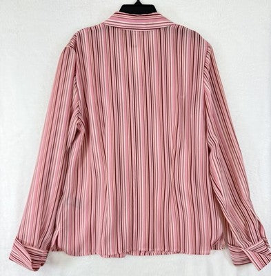 Norton Mcnaughton Top 6 Lot Blouse Womens Tops Button Down Pink Long Sleeve