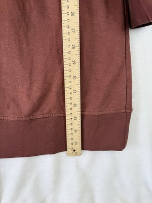 Toad & Co Dress Medium Follow Through Hooded Hoodie Long Sleeve Rust Sweatshirt