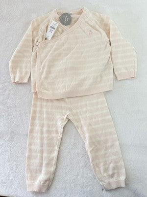 Baby Gap Girls 12-18 Months New Kimono Sweater Knit 2Pc Set Pants Top