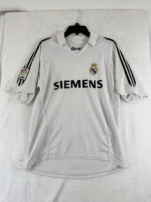 Real Madrid Football Jersey 2005 2006 Home White Soccer Mens Shirt