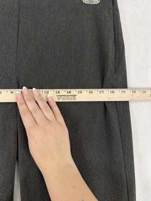 Talbots 12 Dress Pants Gray Side Zip Womens