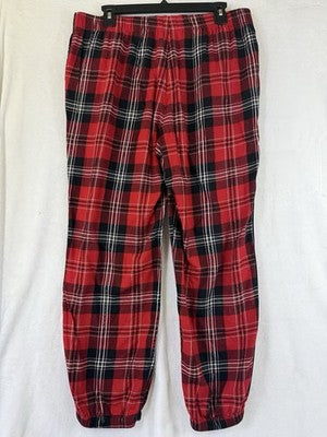 Victoria’s Secret Pajama Pants Large Red Plaid Flannel Womens Pjs Sleep