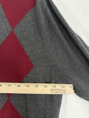 Jos A Bank Executive Collection Argyle Sweater Mens Large Gray Long Sleeve