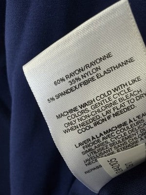 Express Dress XS Fit Flare Short Blue Long Sleeve Womens New NWT