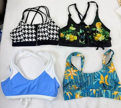 Venus Bikini Top Small Womens Lot 4 Black Floral