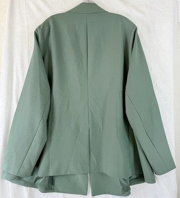 Studio By Torrid Blazer 3 Green 3X Twill Relaxed Menswear Jacket New NWT