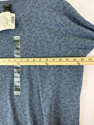LL Bean Women Large Top Long Sleeve Pigment Dyed Made In USA 90s Vintage New NWT