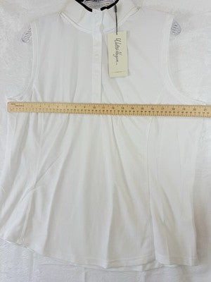 Walter Hagen Golf Polo XL Womens Sleeveless White Mock Neck New NWT
