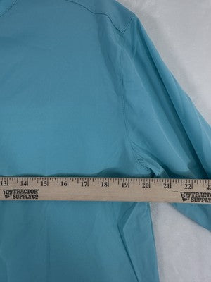 Scales 1/4 Zip Fishing Jacket Small Aqua Blue Men’s NWT Retail $90 NEW
