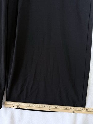 Lane Bryant 18 20 Wide Leg Pants Black Ponte Knit Pull On Magic Waistband New
