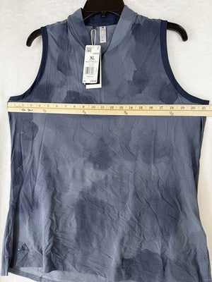 Adidas Womens Golf Polo Ultimate365 XL Top Shirt Sleeveless Navy Blue New NWT
