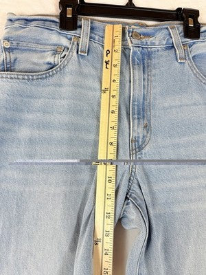 Levis Baggy Dad Jeans 30 Womens 30x30 Light Wash Blue Wide Leg High Rise