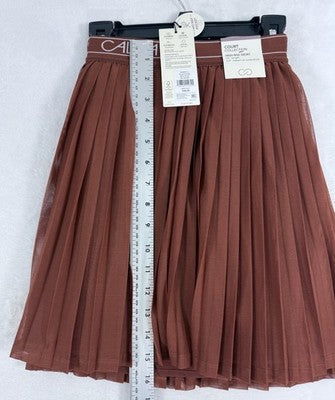 Calia By Carrie Underwood Large Tennis Skort Pleated Skirt Womens Brown NWT