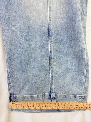 Gap High Rise Stride Wide Leg Ankle Jeans 34 18 Women Light Blue New NWT