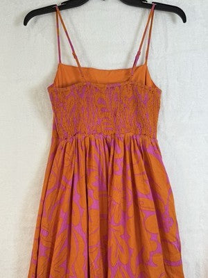Sugarlips Maxi Dress XS Aveline Pink Orange Floral Sleeveless Stitch Fix NWT