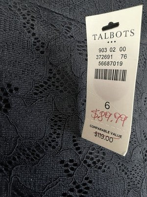 Talbots Pants 6 Talbots Floral Lace Tailored Ankle Womens New NWT