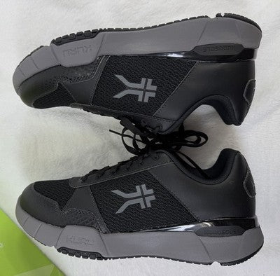 Kuru Shoes Womens 11 Quantum Black Gray Plantar Fasciitis Sneakers