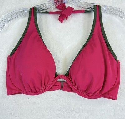 Victoria Secret Bikini Top 36D Pink Underwire Womens Swimsuit Swimwear Swim