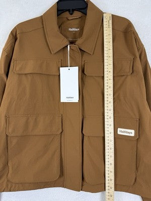 Halfdays Nan Field Jacket XL Womens Nuthatch Brown Utility New NWT $145