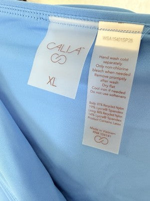 Calia Swim Bottom XL Womens Blue Core Mid Rise Bikini Swimwear Womens New NWT
