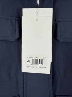 Halfdays Nan Field Jacket Small Womens Navy Blue Utility New NWT $145