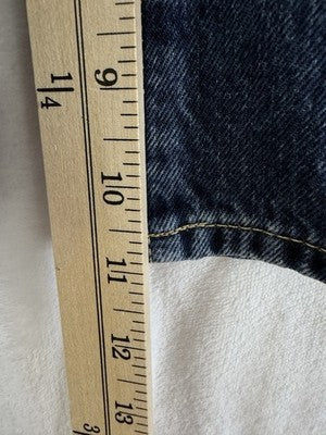 Gap Longline Denim Shorts 27 4 Womens Mid Rise Jorts Jean Blue 11” Long Line New