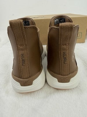 Kuru Flex Astra 6 Womens Brown Boots Slip On Chelsea Leather Plantar Fasciitis