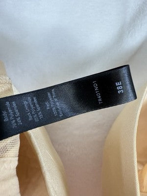 True&Co She Walks In Beauty Light Bra 38E Beige Underwire Womens