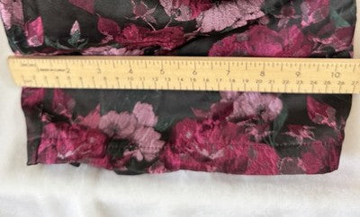 Lulus Jumpsuit Small Womens Bustier Jacquard Purple Floral Off The Shoulder New