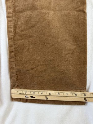 Talbots Corduroy Flare Leg Pants 4 Womens Caramel Tan Brown High Waist