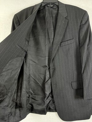 Jos A Bank Blazer 43r Wool Mens Charcoal Gray Pinstriped Jacket Gordon