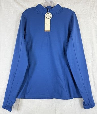 Calia 1/4 Zip Pullover XXL Blue Cold Weather Dash Womens New NWT