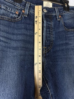 Levis 501 Curve Jeans 29 Womens Blue 29x30 Button Fly Mid Rise Levi’s