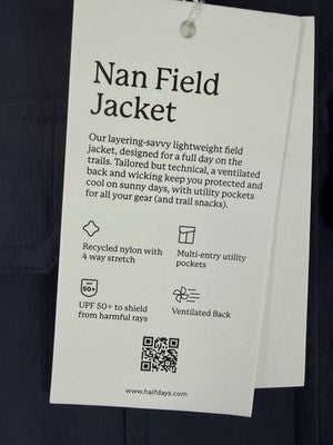 Halfdays Nan Field Jacket XS Womens Navy Blue Utility New NWT $145