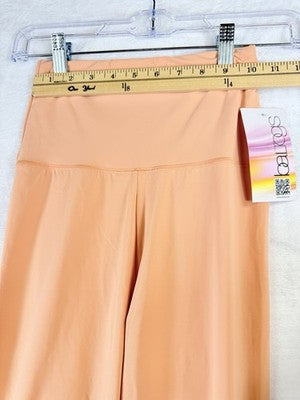 BalTogs Dancewear Leggings Small Pants High Waist Peach Pink Dance New NWT