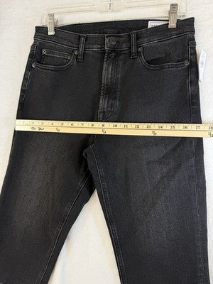 Gap High Rise Cropped Capri Jeans 29 8 Women Black Crop Capris New NWT
