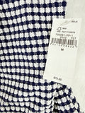 Gap One Piece Swimsuit Womens Medium Navy Blue Gingham Square Neck New NWT
