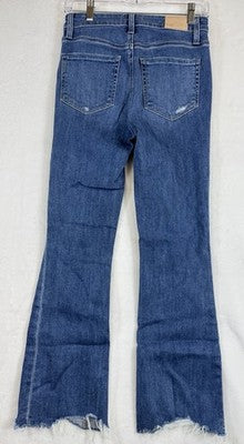 Paige Claudine Jeans 26 Raw Hem Blue Womens Denim