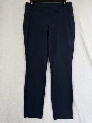 Christopher And Banks Signature Slimming Pants 4 Navy Blue Pull On Womens