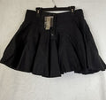 J Crew Mini Skirt 4 100% Linen Black Flare Ruffled Womens New NWT