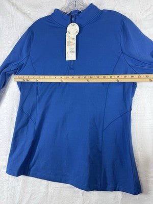 Calia 1/4 Zip Pullover XXL Blue Cold Weather Dash Womens New NWT