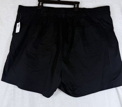 Old Navy OG Chino Shorts XXL Black High Rise Womens 5” New NWT