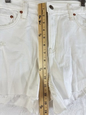 Gap Denim Shorts 30 10 Petite Off White Cut Off Jean Women