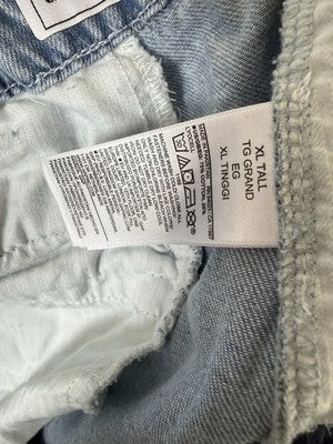 Gap 365 Denim High Rise Shorts XL Tall Women Ultrasoft Blue Bermuda 12” New NWT