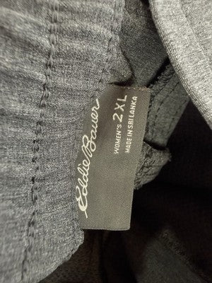 Eddie Bauer Womens Pants 2XL Departure Stretch Mid Rise Joggers Gray Pull On
