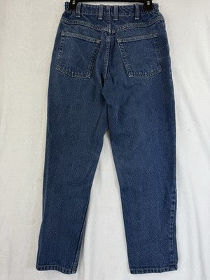 LL Bean Original Fit Relaxed Jeans 6 Petite Womens Blue Denim