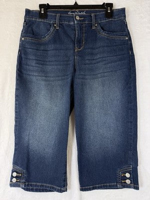 Gloria Vanderbilt Skimmer Jeans 8 Blue Capris Womens