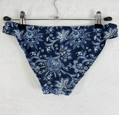 Venus Bandeau Bikini Set C Top 4 Bottom Blue Paisley Push Up Womens