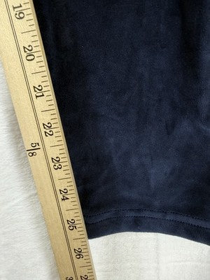 Lands End Velour Joggers Large Petite Womens Blue Sweatpants Pull On Pants LP
